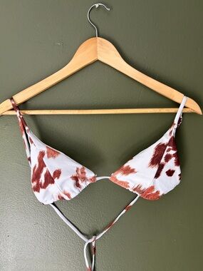 Shein Cow print bikini top